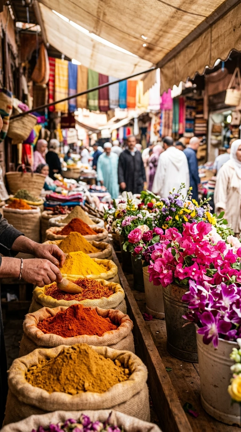 Le marché coloré vu de près