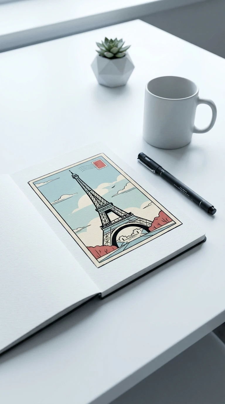 Le monument emblématique simplifié