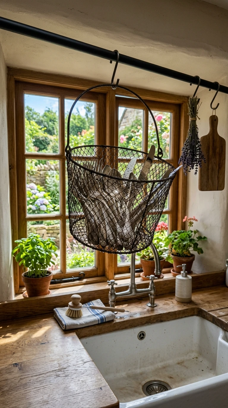 Le panier suspendu type égouttoir