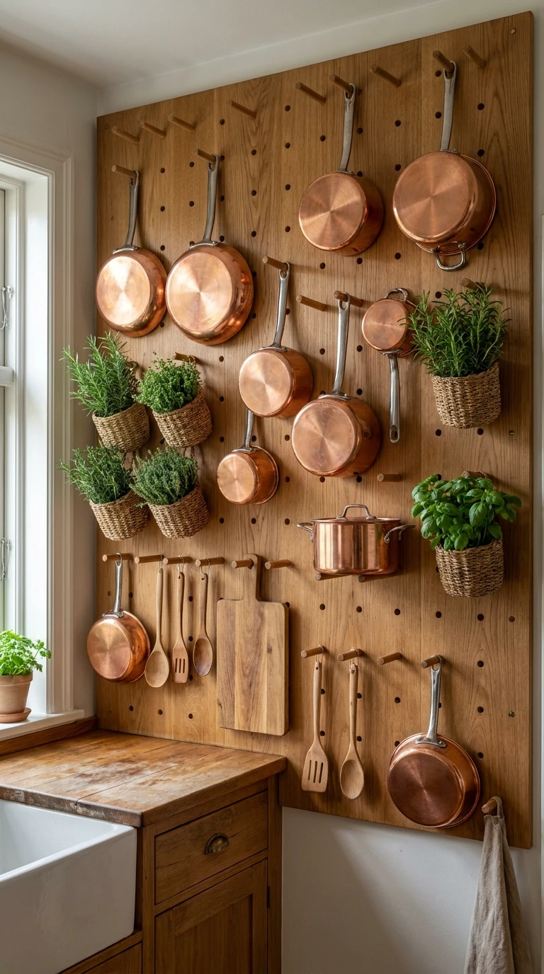 Le panneau perforé (type pegboard)