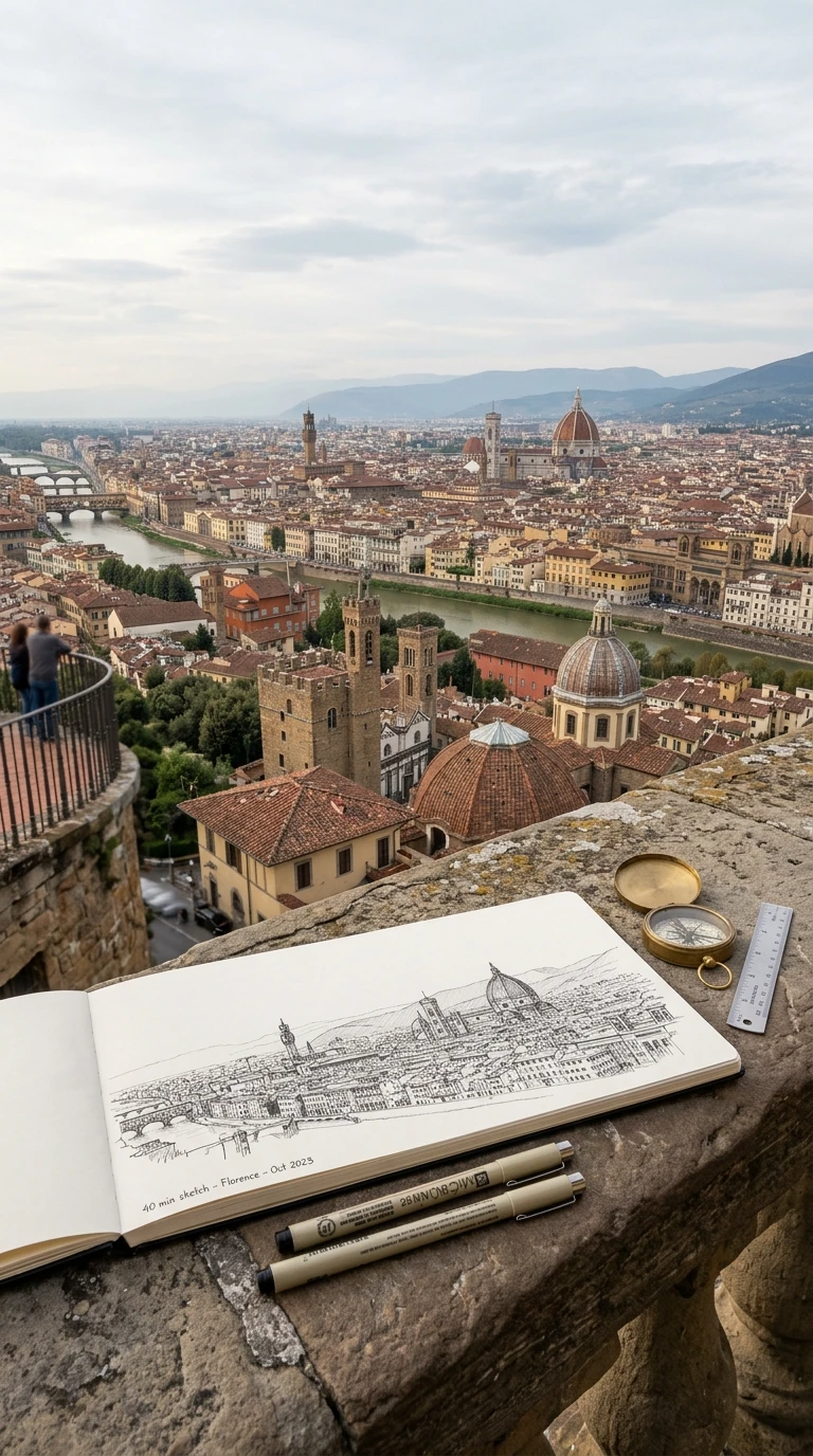 Le panorama urbain vu d'en haut