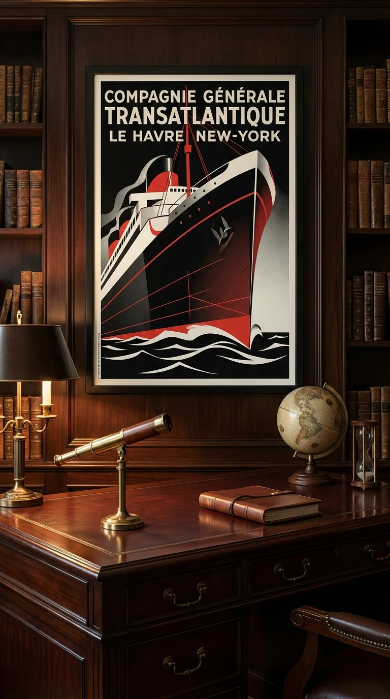 Le paquebot transatlantique en gros plan