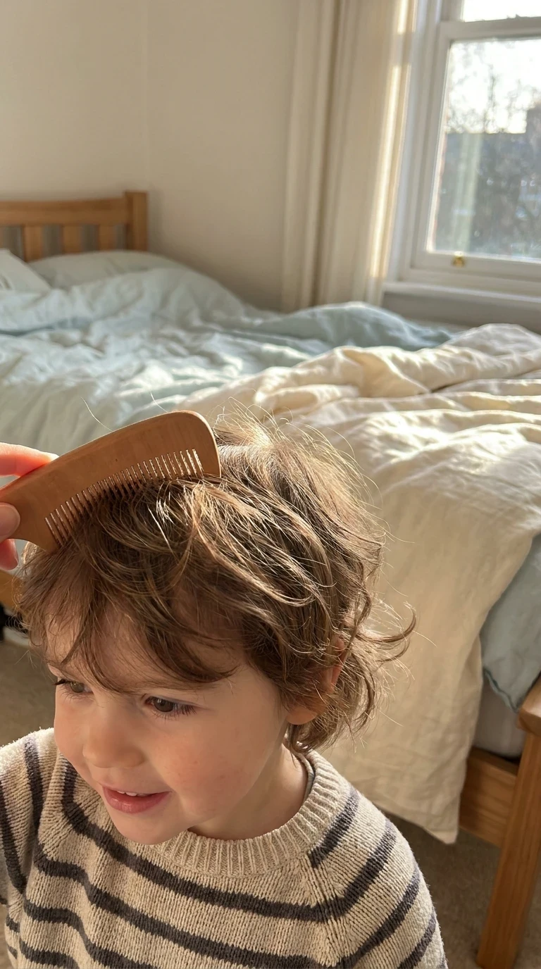 Le peigne en arrière sans produit