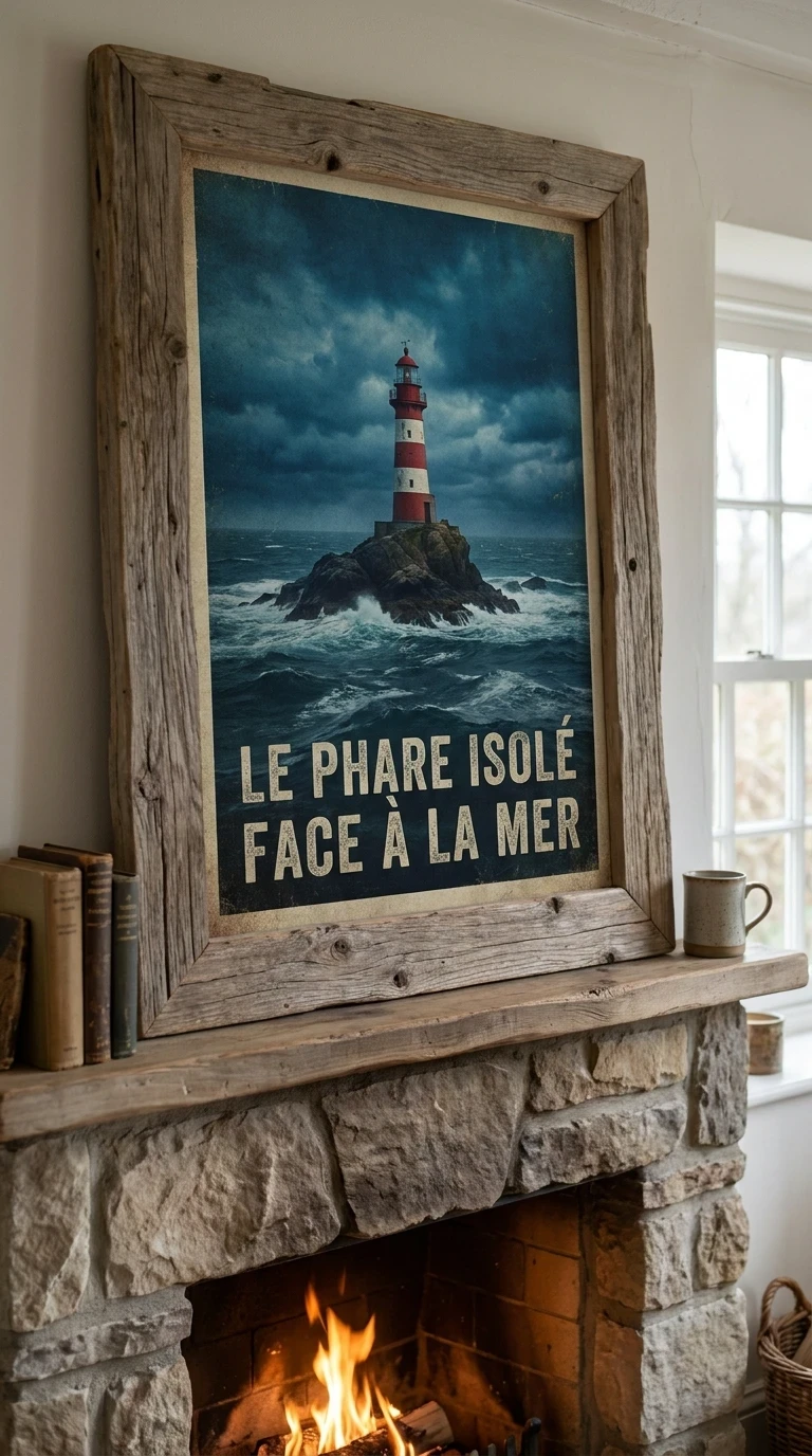 Le phare isolé face à la mer