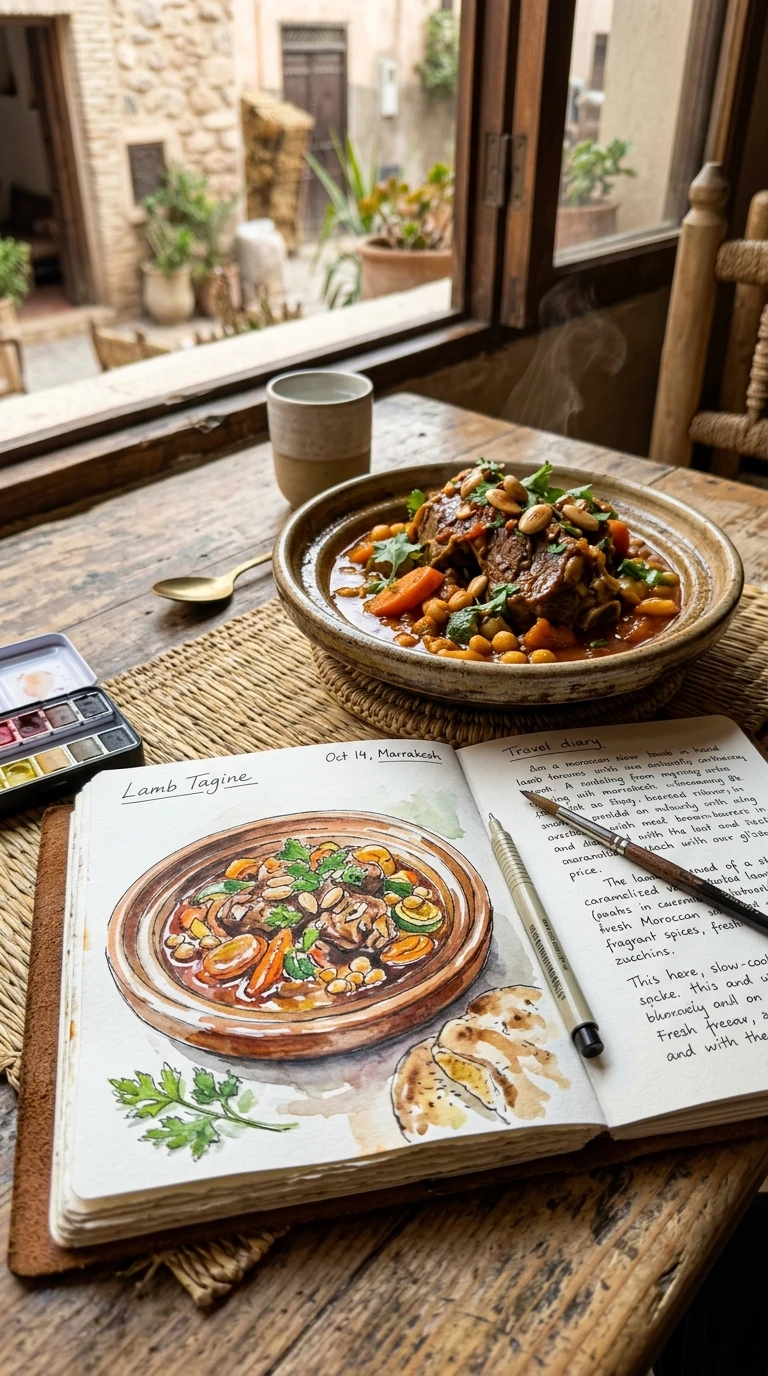 Le plat typique dans son assiette