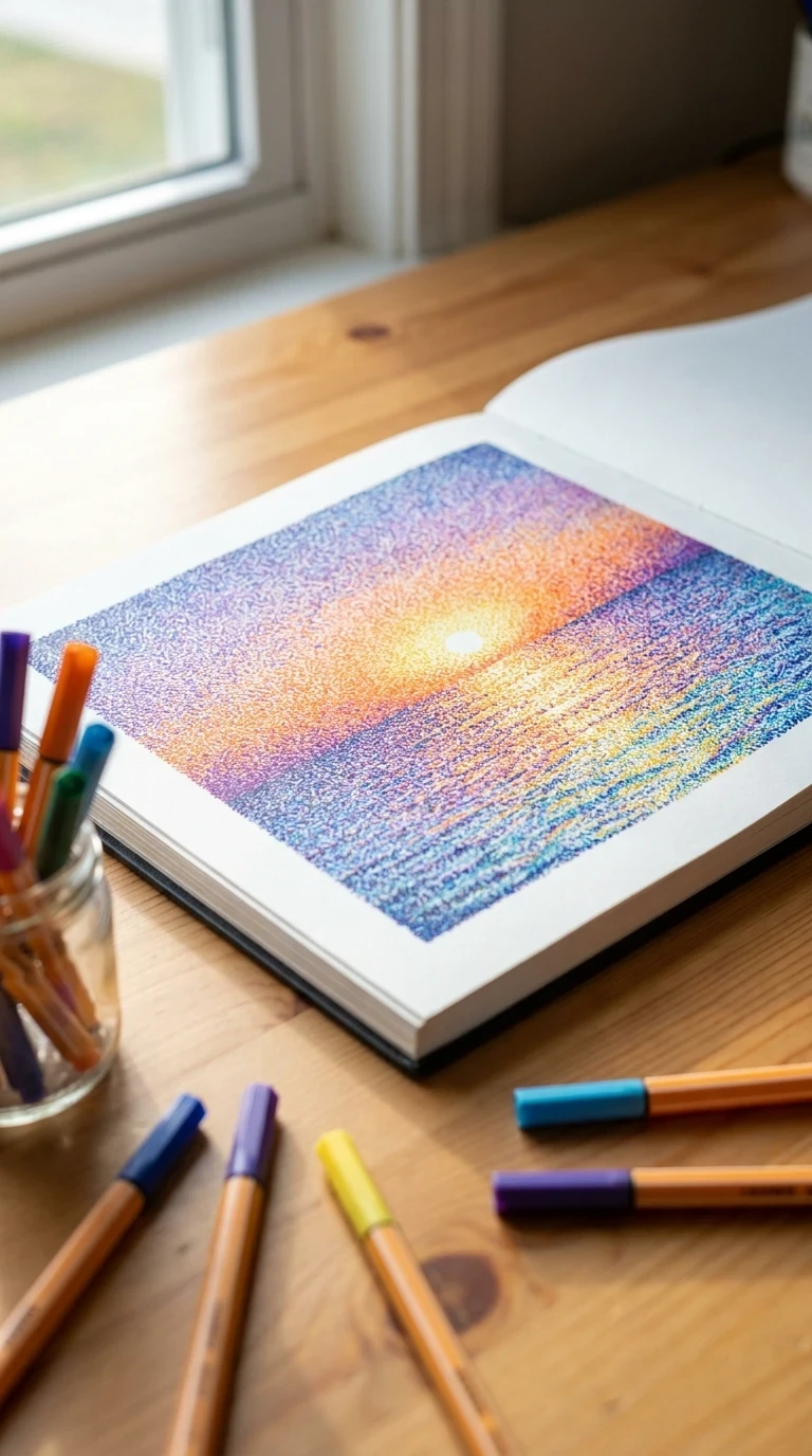 Le pointillisme appliqué au paysage