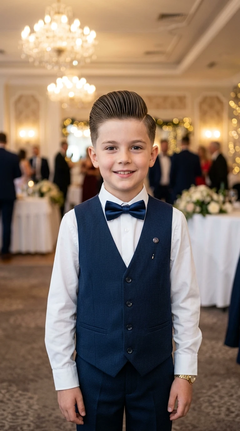 Le pompadour de cérémonie pour garçon
