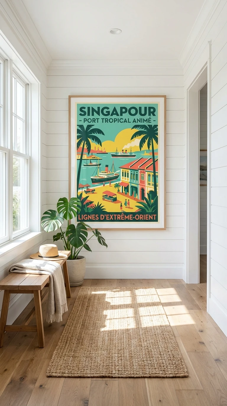 Le port colonial animé