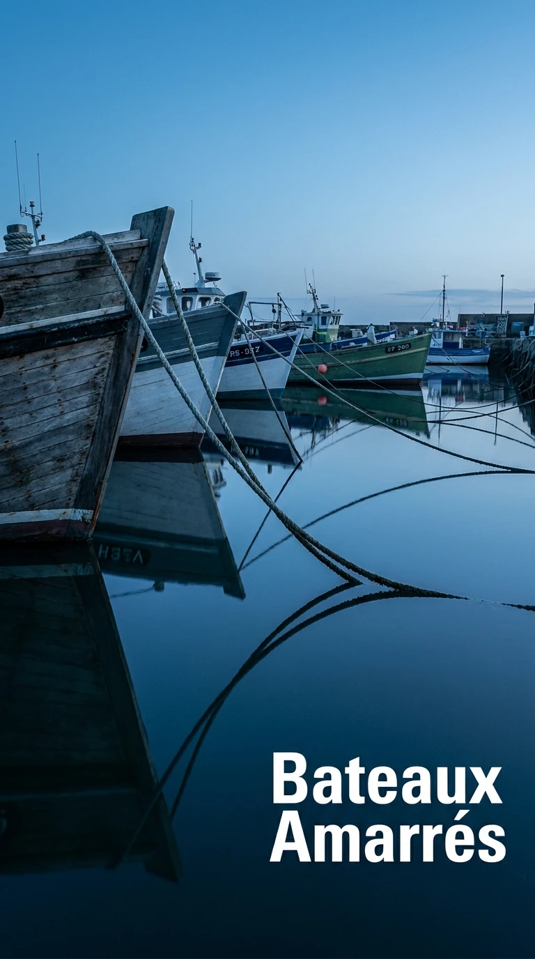 Le port et ses bateaux amarrés