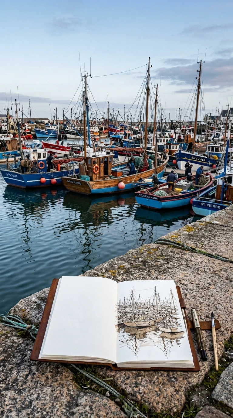 Le port ou la scène maritime