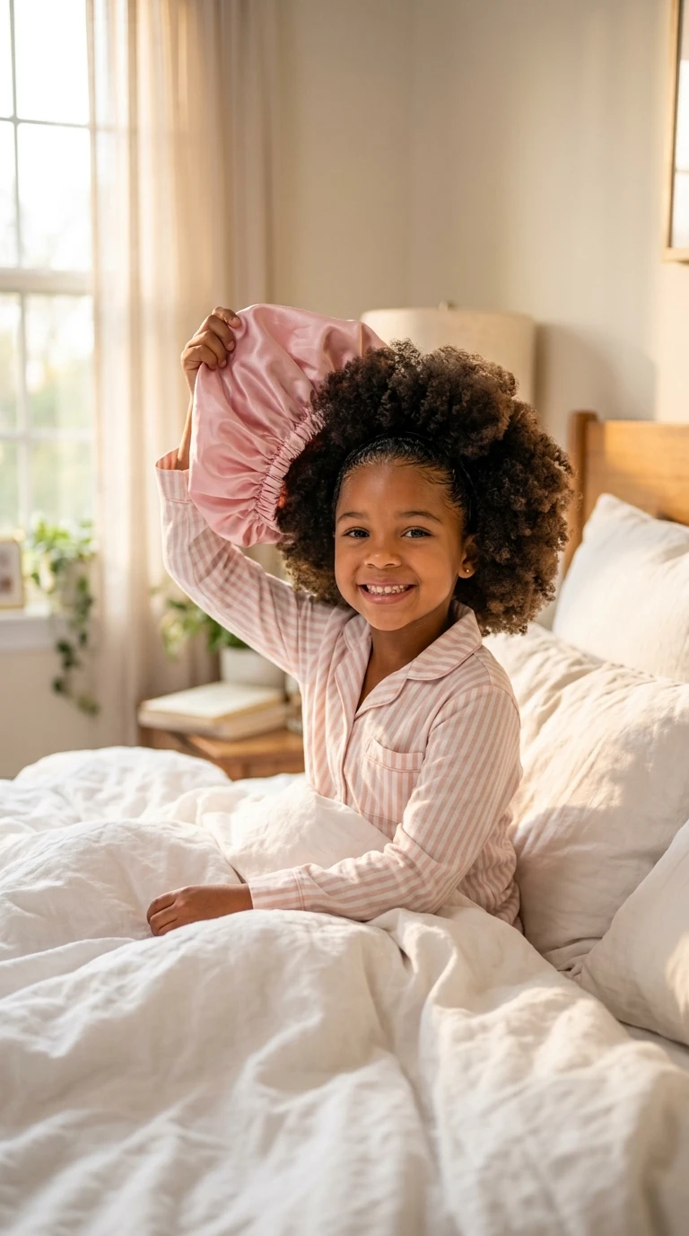 Le puff avec bonnet satin la nuit