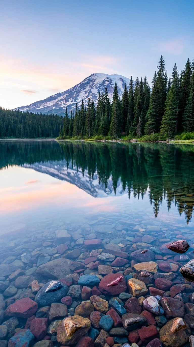 Le reflet dans l'eau calme