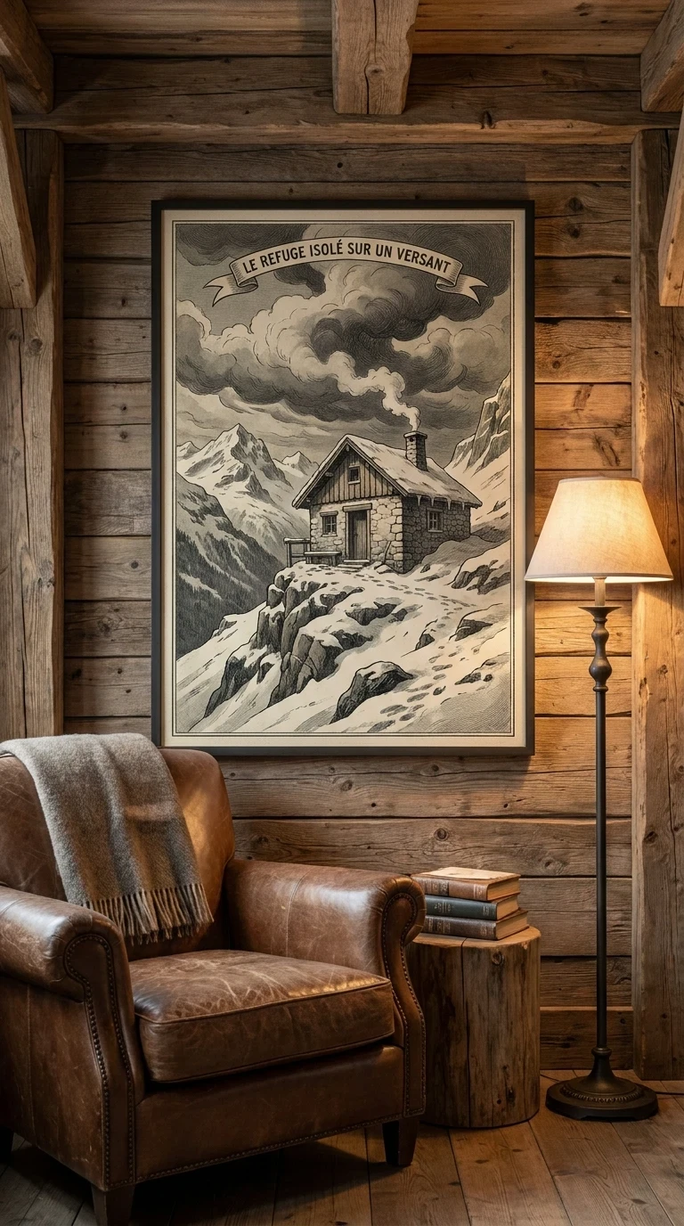 Le refuge isolé sur un versant