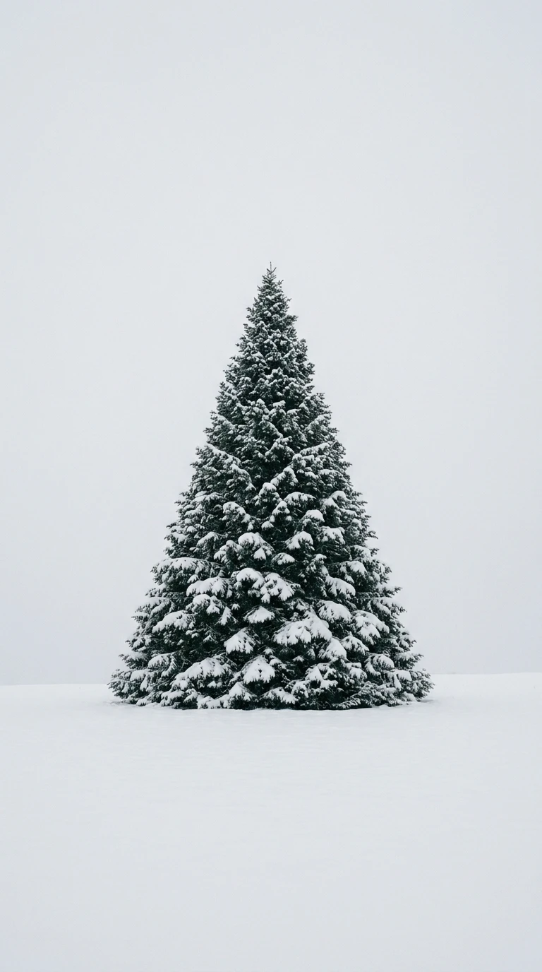 Le sapin ou le conifère isolé