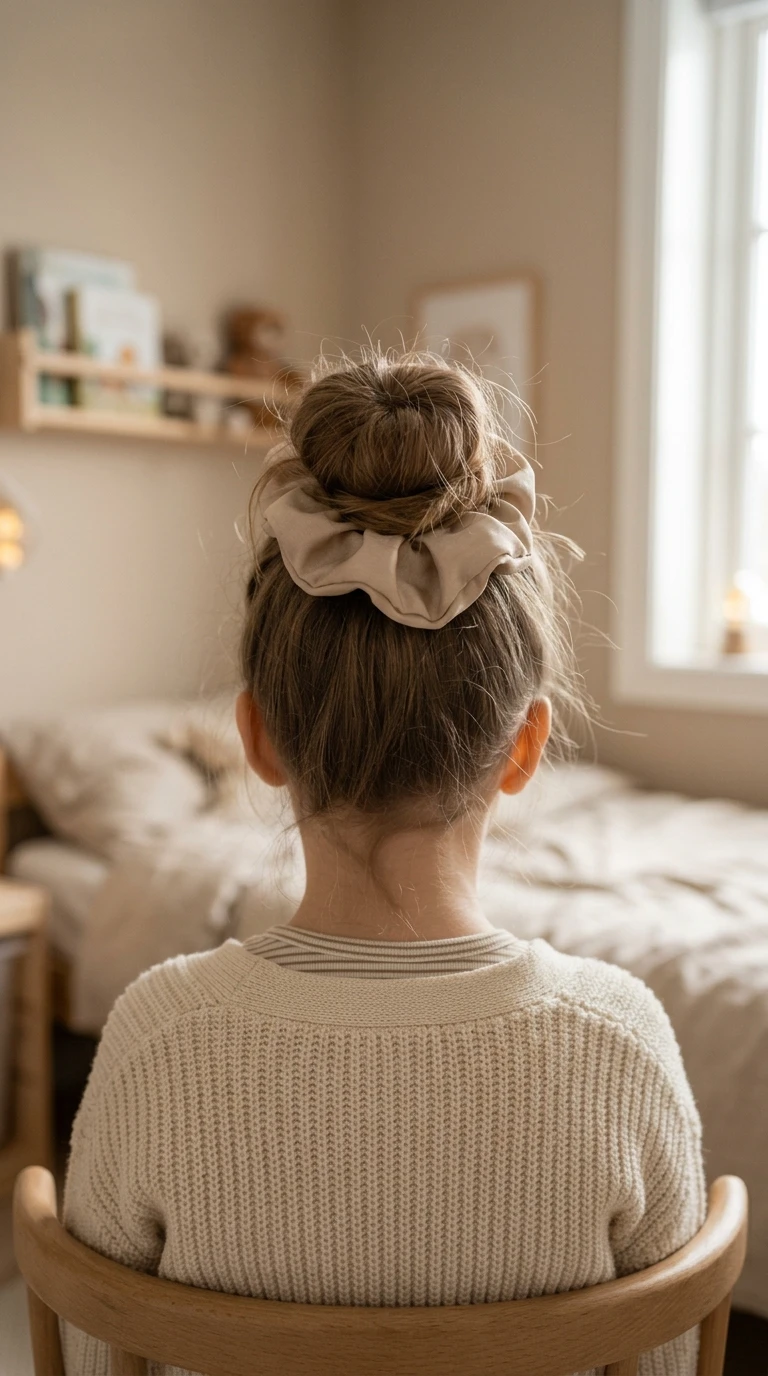 Le scrunchie en chignon souple