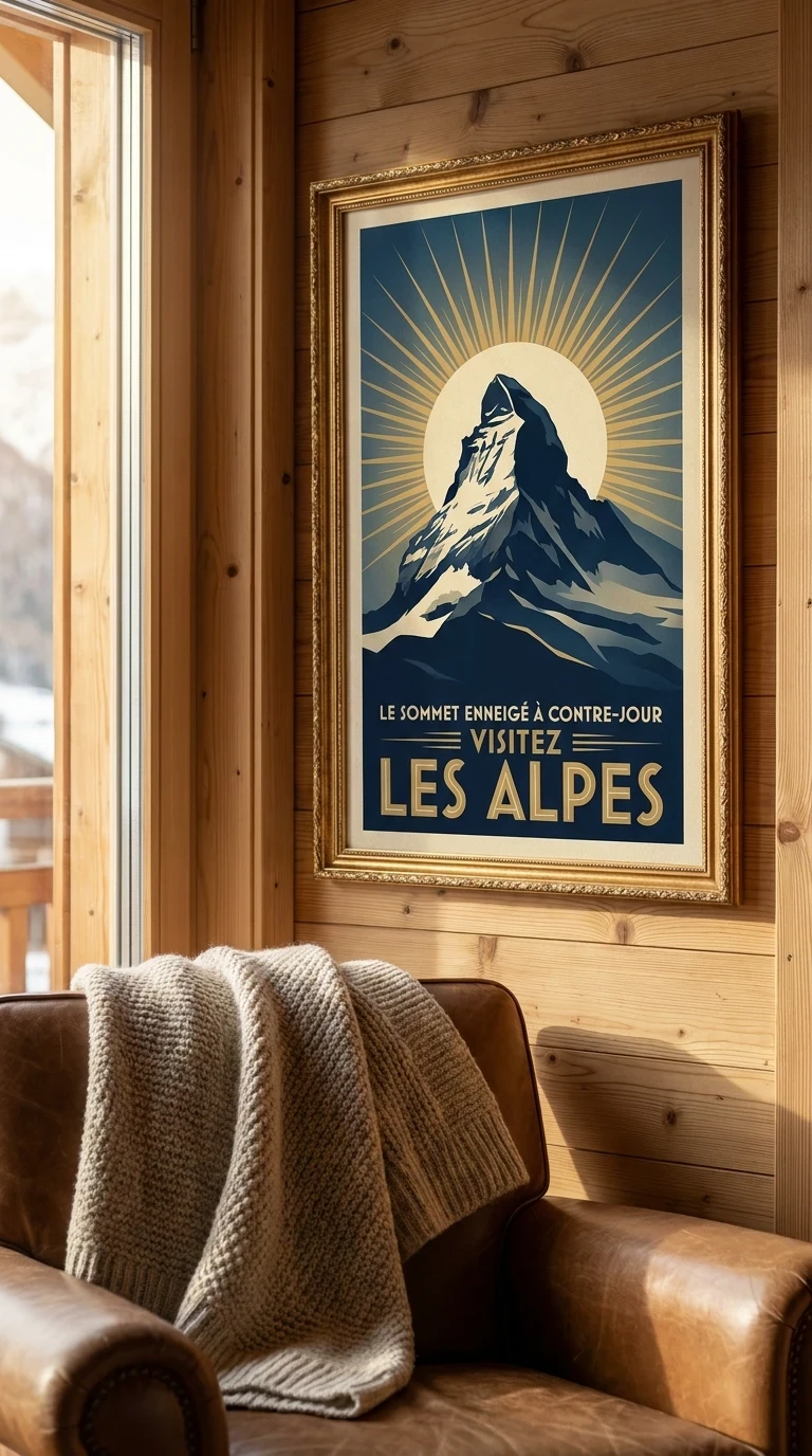 Le sommet enneigé à contre-jour