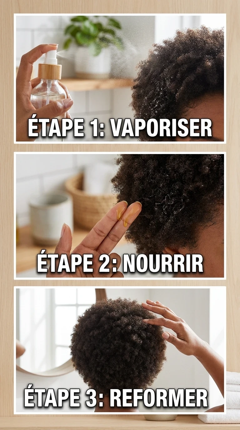 Le spray hydratant et les doigts