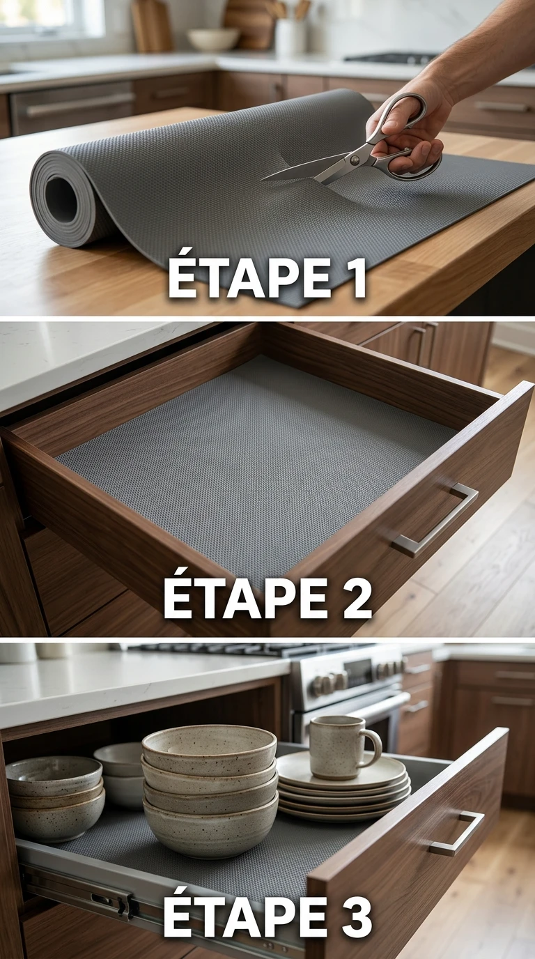Le tapis antidérapant pour empiler en sécurité
