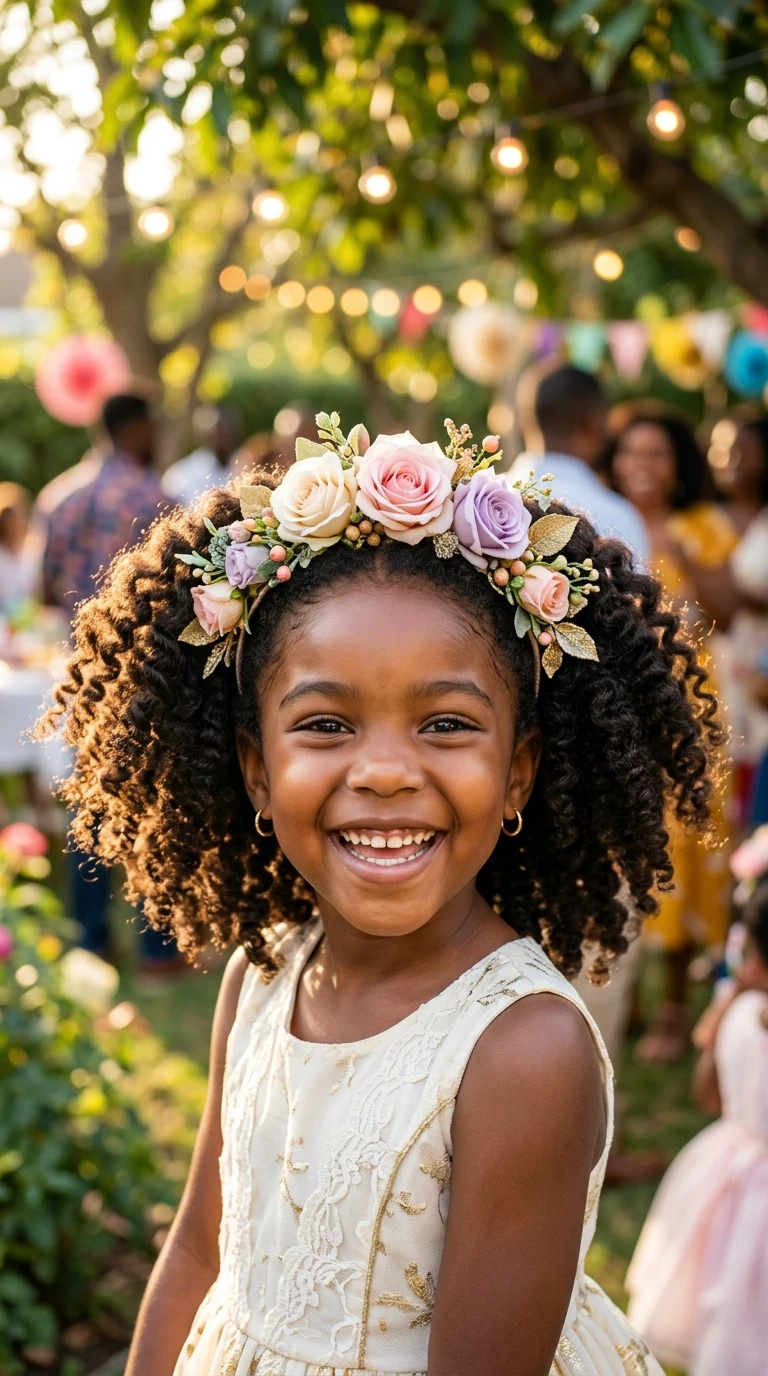 Le twist-out festif avec accessoire