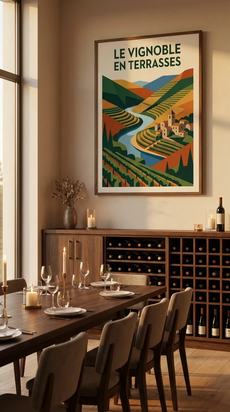 Le vignoble en terrasses