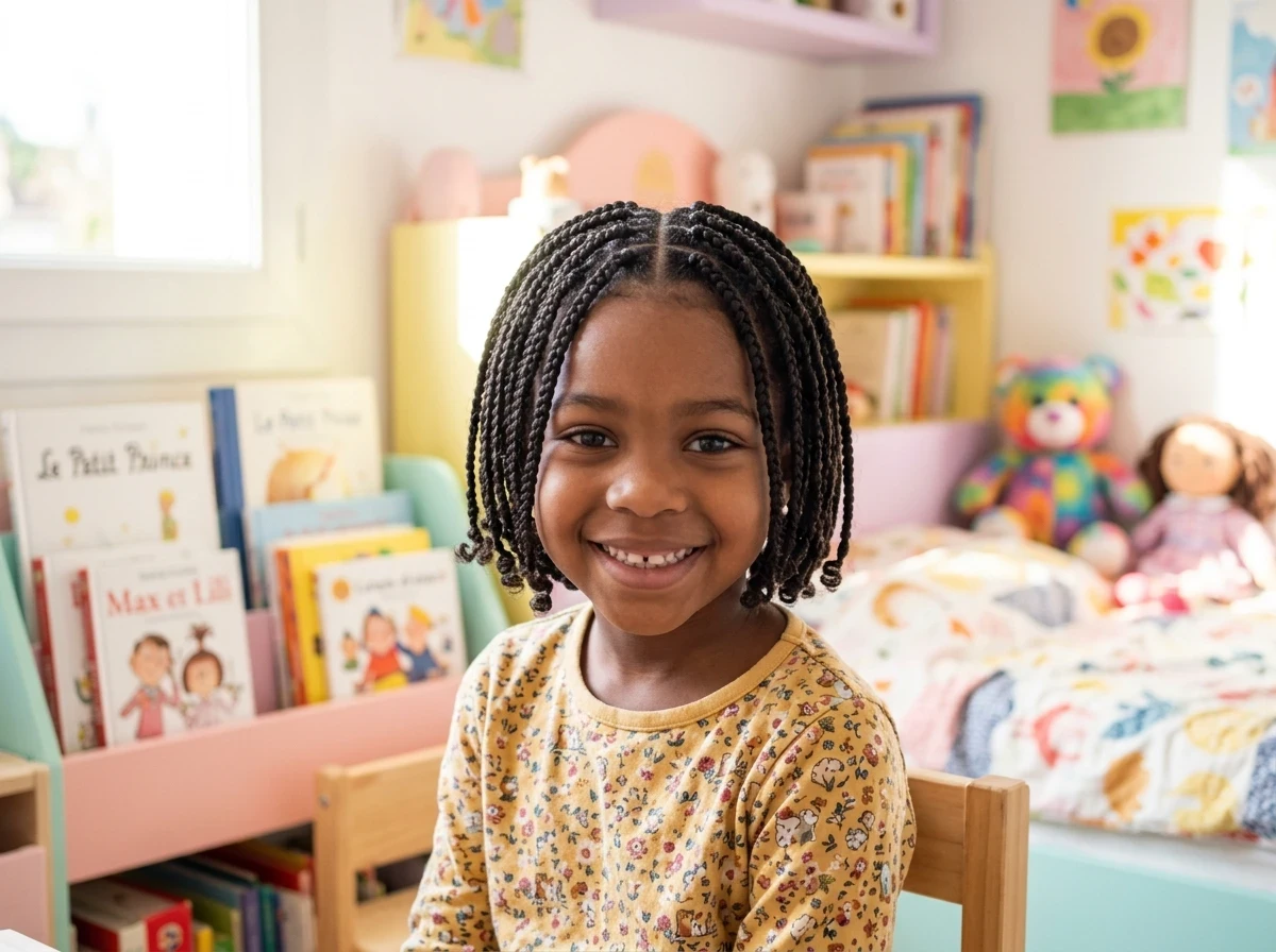 Les box braids courtes sans rajouts