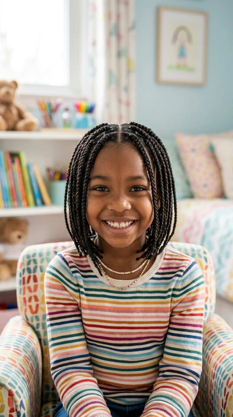 Les box braids courtes sans rajouts