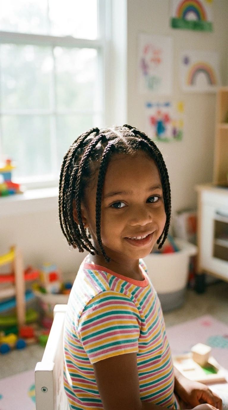 Les box braids courtes