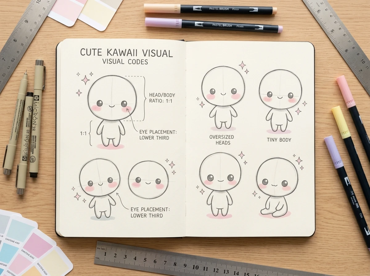 Les codes visuels de l'esthétique cute