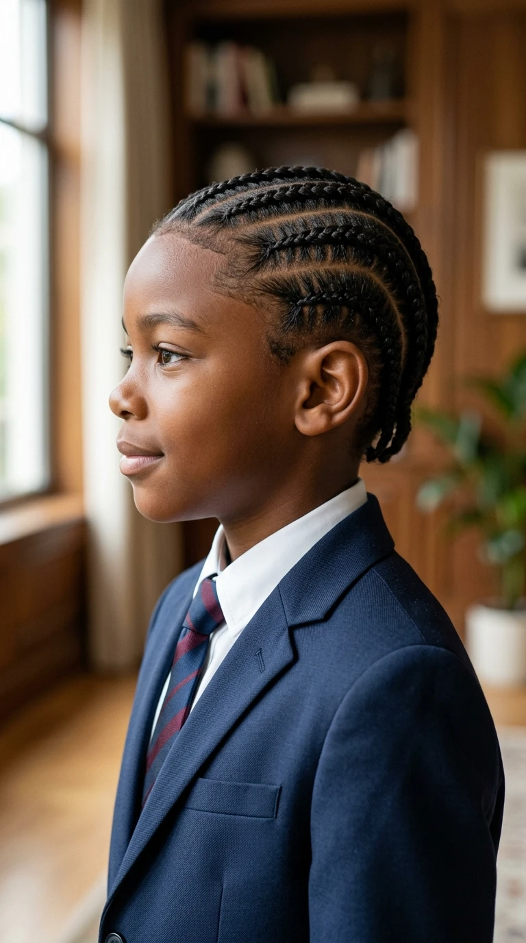 Les cornrows courtes pour garçon