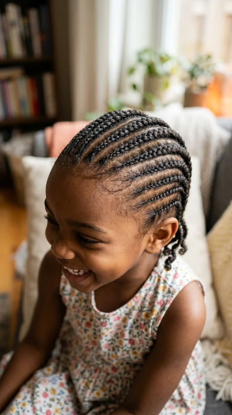 Les cornrows droites classiques