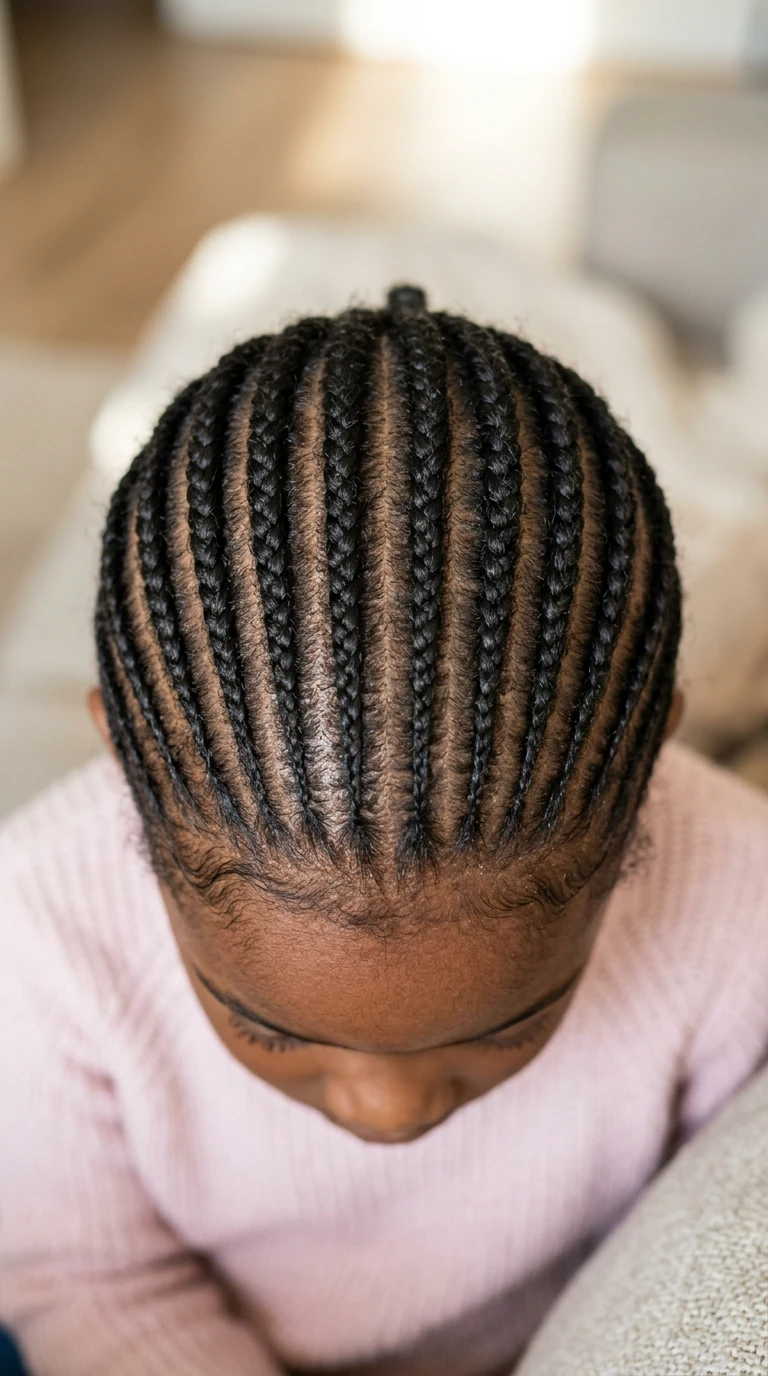 Les cornrows droites (tresses africaines plaquées)