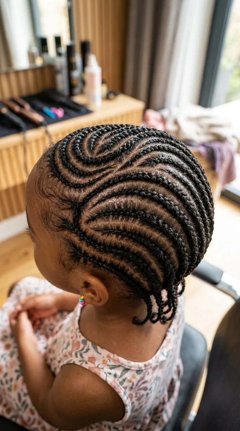 Les cornrows en courbes