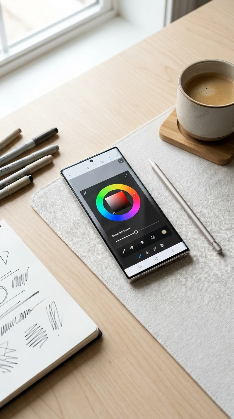 Les outils tactiles pour dessiner sur une photo