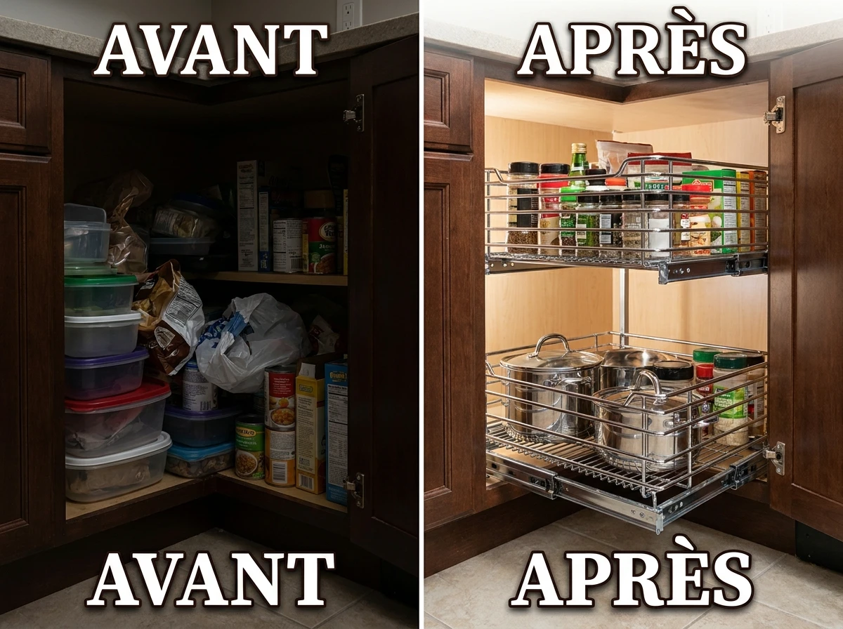 Les paniers coulissants pour meuble bas profond
