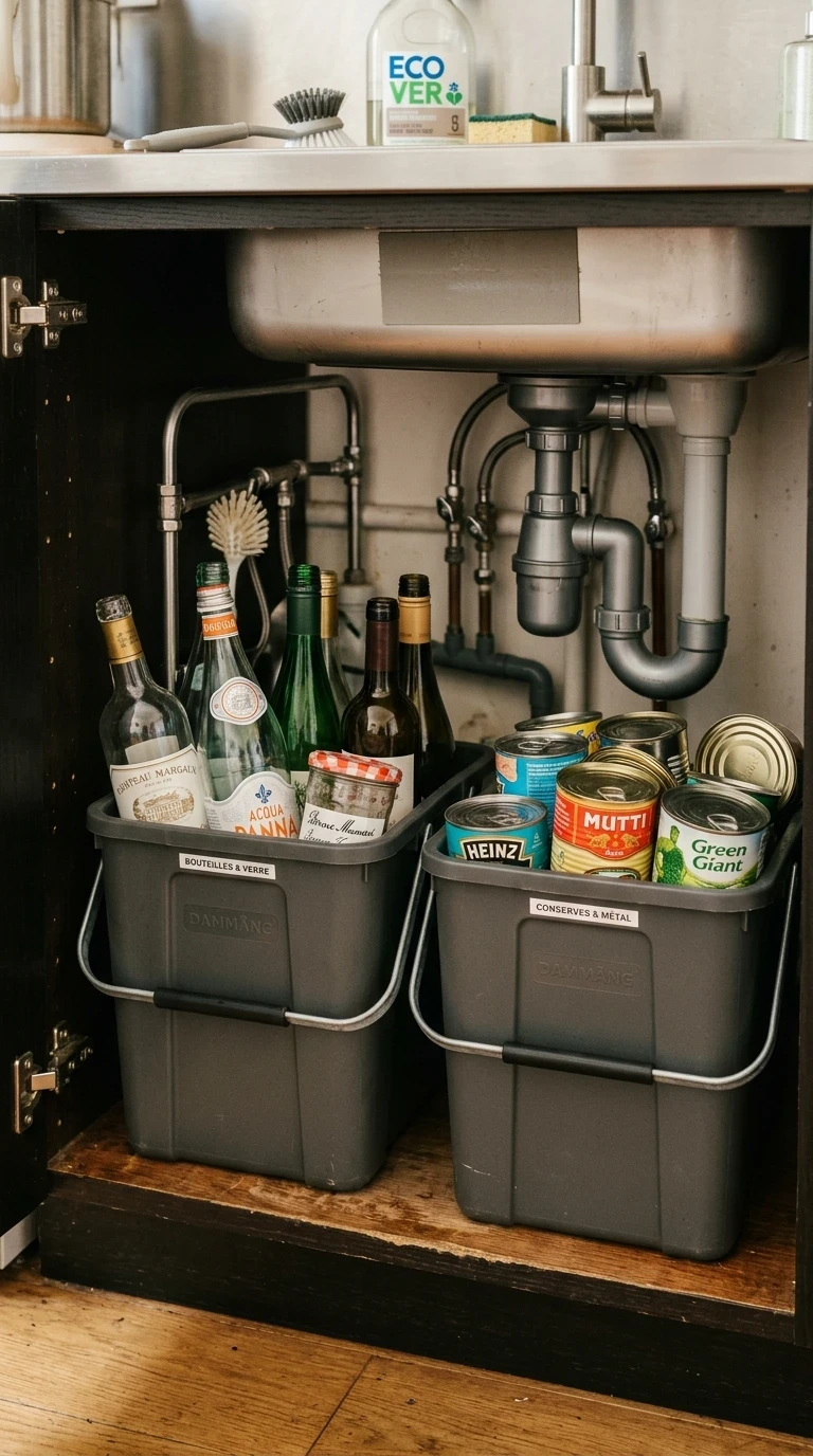 Les récipients DAMMÄNG pour bouteilles et conserves