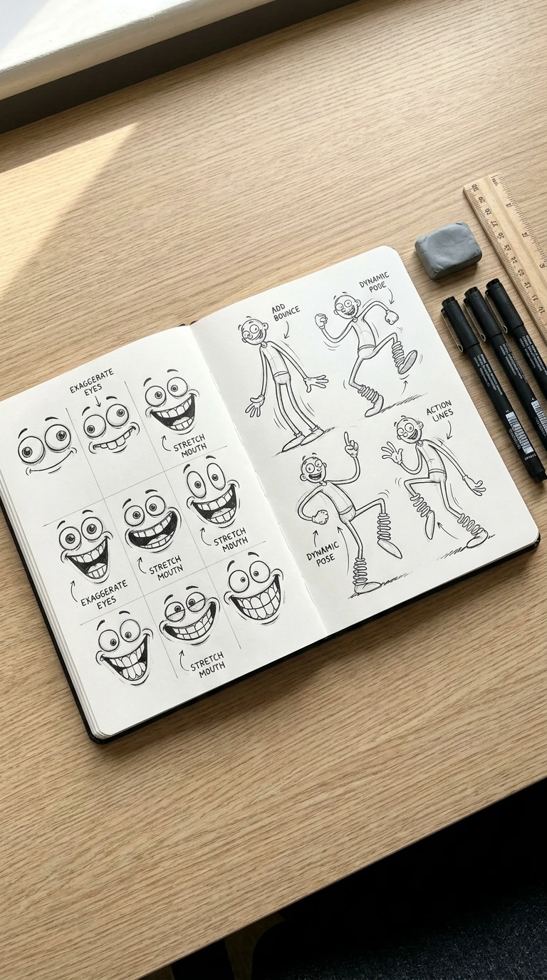Les ressorts qui rendent un dessin vraiment rigolo