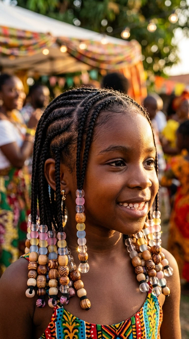 Les tresses afro avec perles