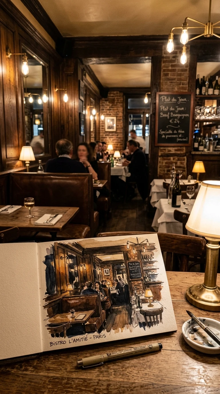 L'intérieur de café ou de petit restaurant