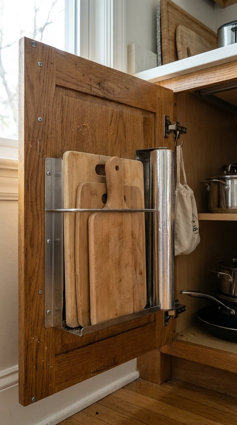 L'intérieur des portes de placard