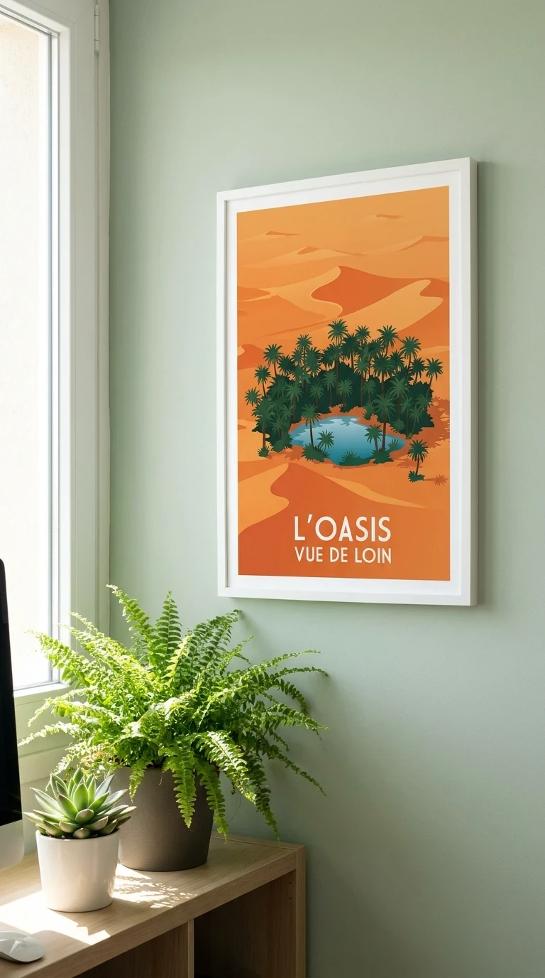 L'oasis vue de loin