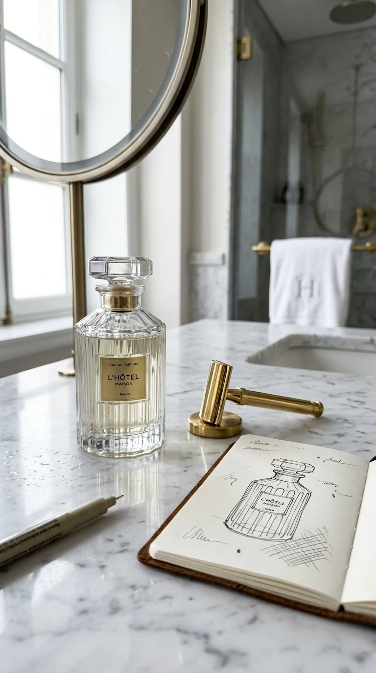 L'objet du nécessaire de toilette de l'hôtel