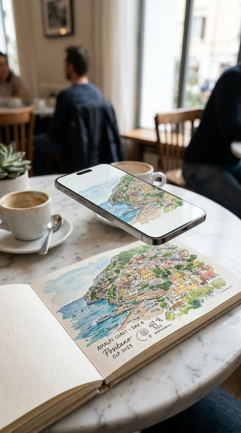 Numériser son carnet au fil du voyage