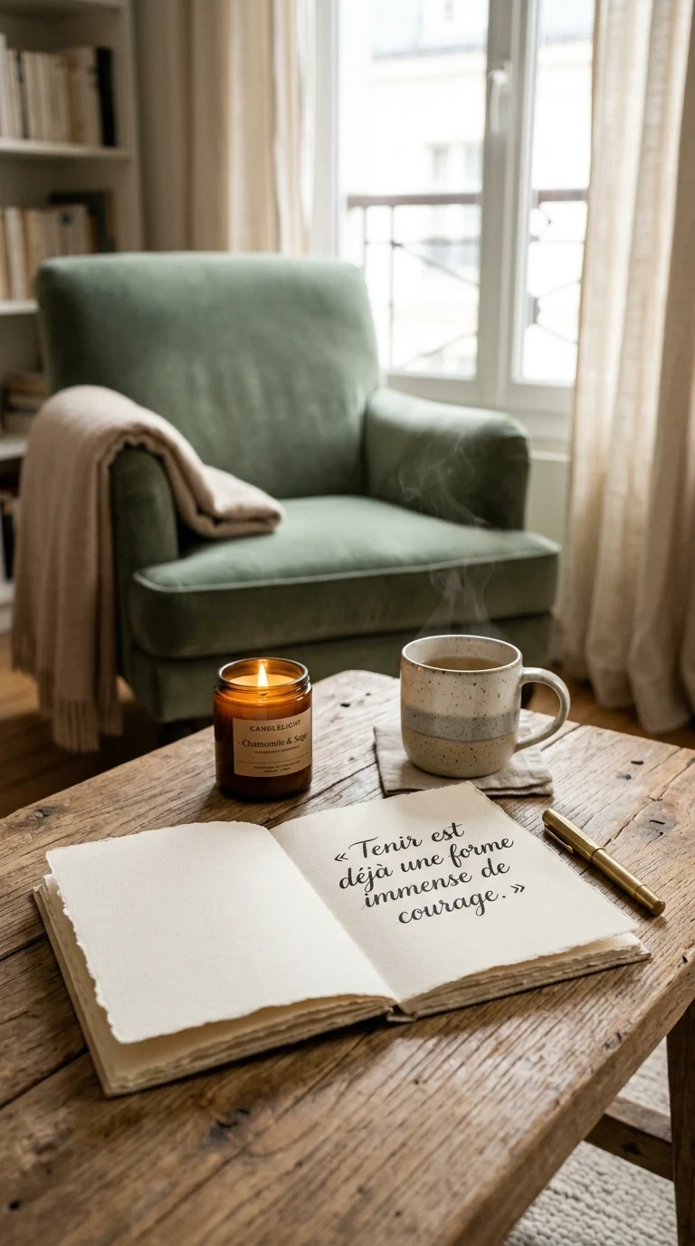 Phase 1 : Quand on n'a pas encore la force d'avancer : les phrases pour tenir
