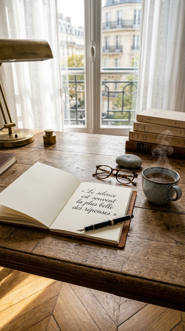 Phrases qui créent un silence – la beauté de ce qui ne se dit pas