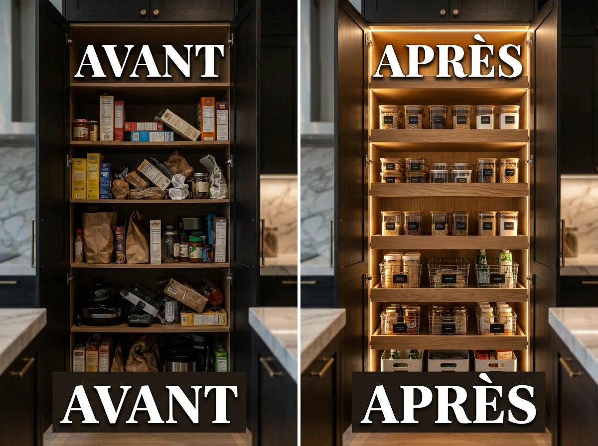 Pourquoi une armoire se désorganise différemment d'un placard bas