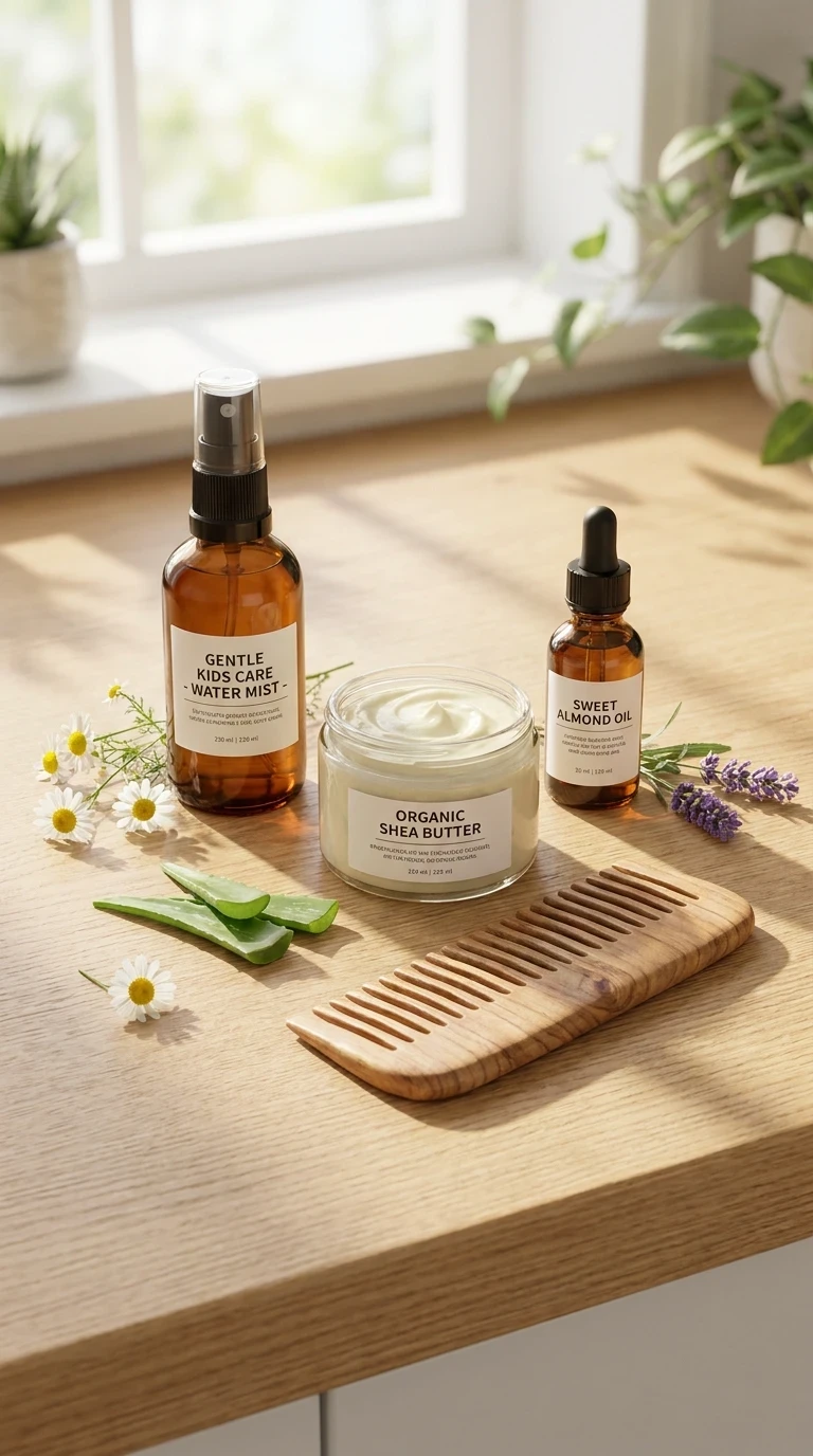 Produits adaptés aux cheveux courts d'enfants