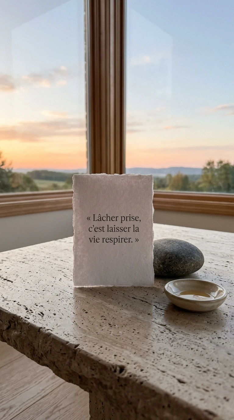 Quand on cherche à lâcher prise sur ce qu'on ne peut pas contrôler