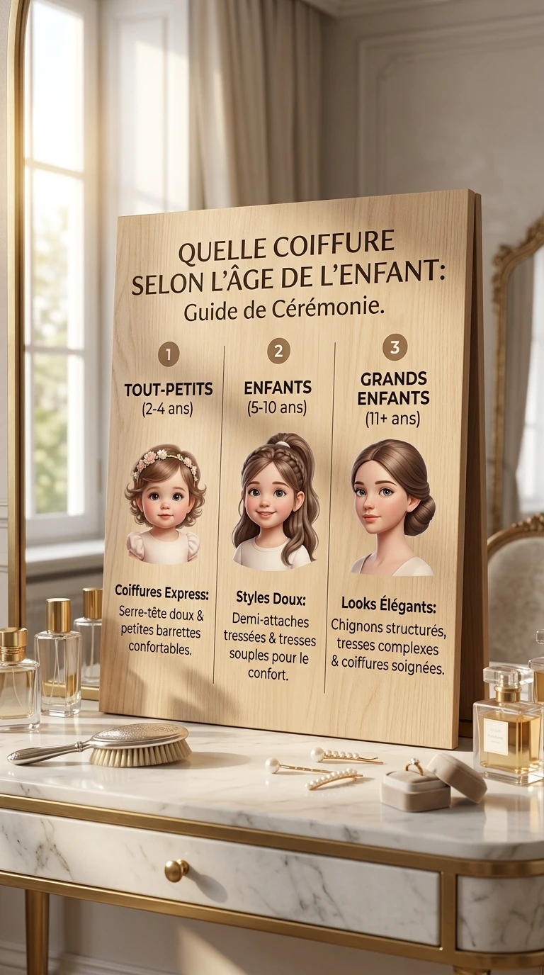 Quelle coiffure selon l'âge de l'enfant