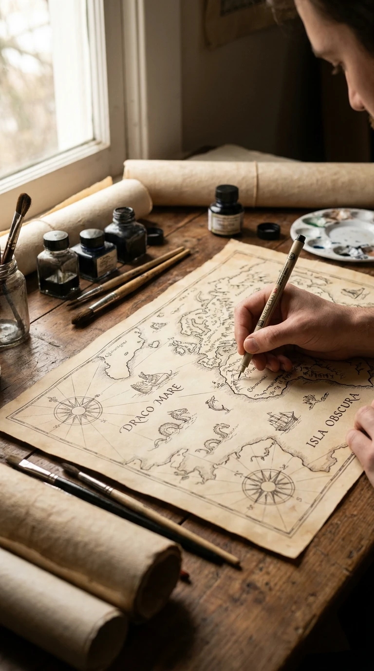 Réaliser une carte dessinée à la main