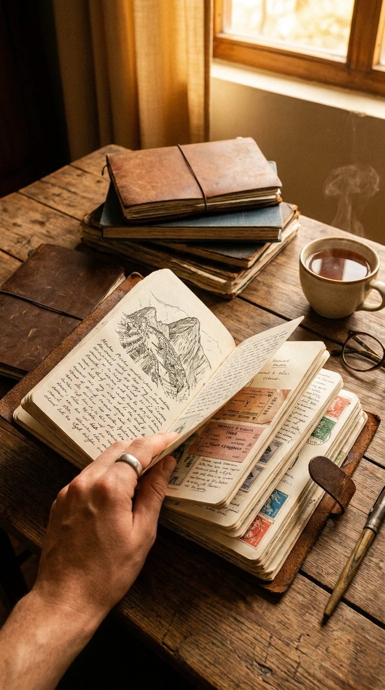 Relire vos anciens carnets de voyage